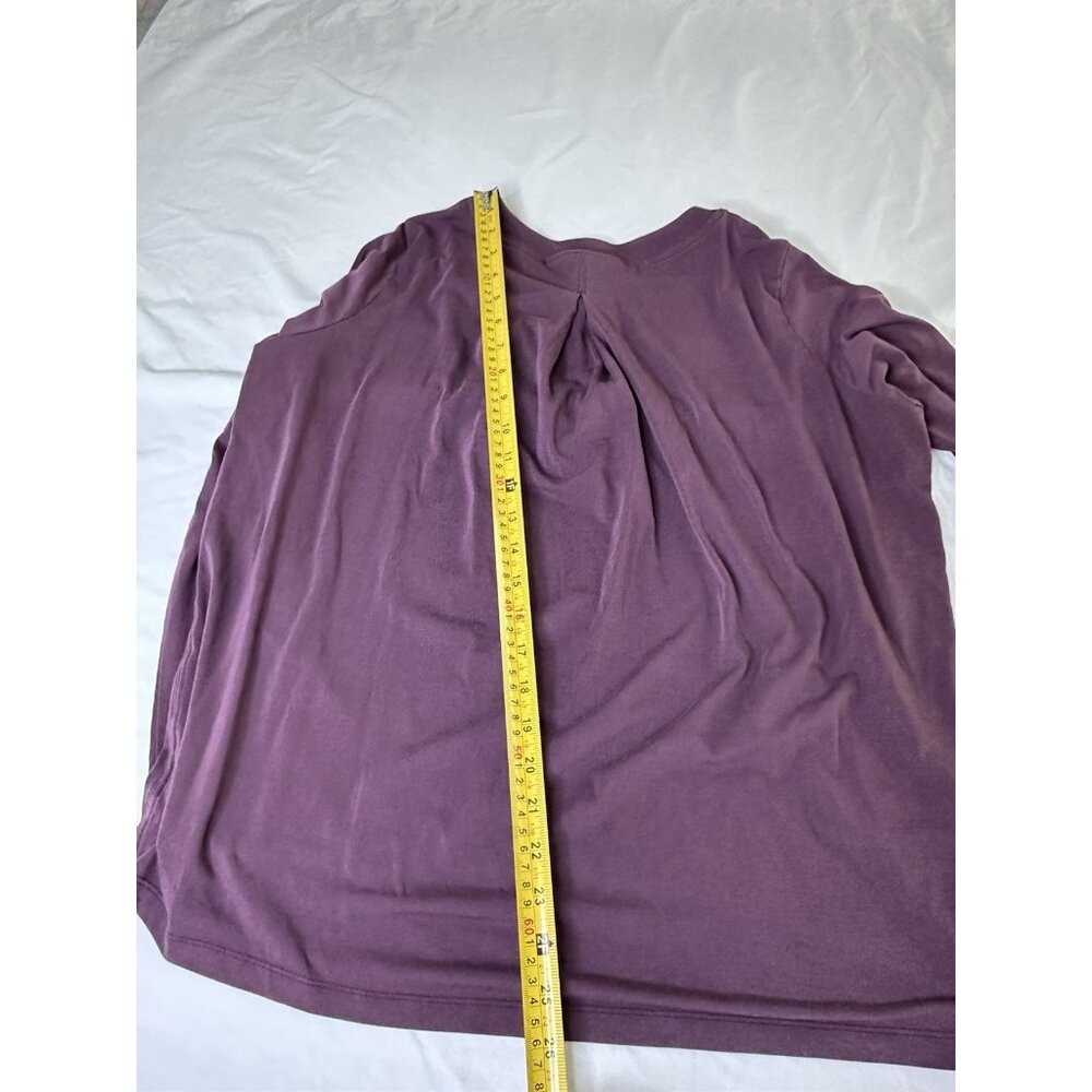Athleta With Ease Top Women’s Burgundy Berry Small - Picture 8 of 8